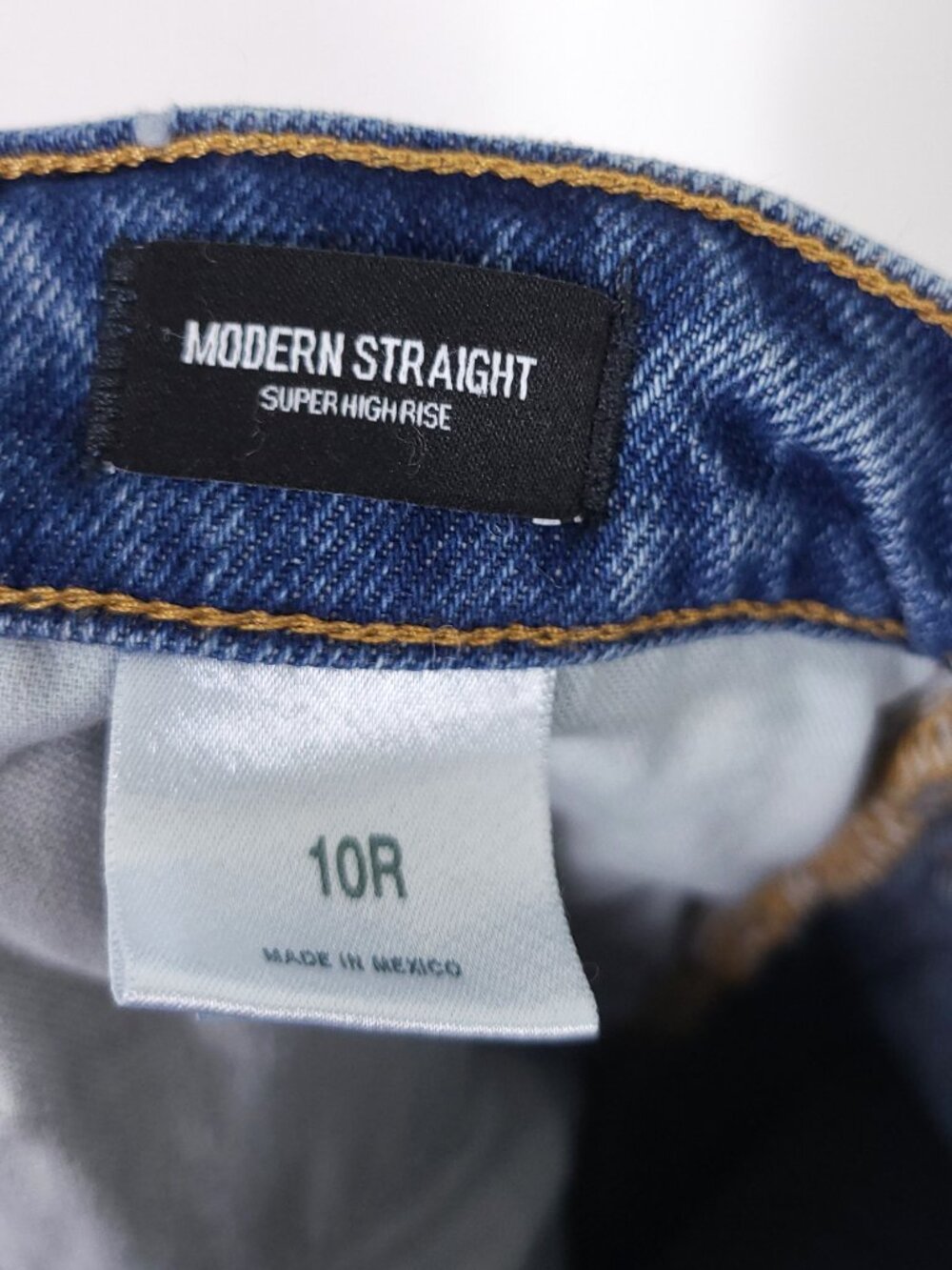 Express Modern Straight Super High Rise Jeans - Picture 6 of 10